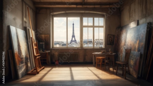 Parisian artist's studio