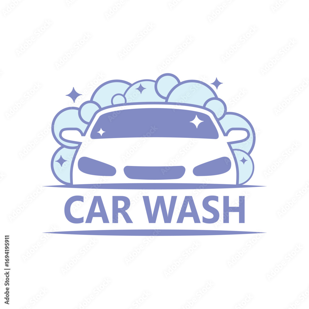 Obraz premium Car wash graphic logo design template. Car wash sign isolated on white background. Vector illustration