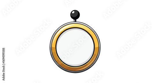 Elegant golden frame illustration with a retro touch, suitable for decorative elements and creative projects for graphic designer 2D and 3D artist