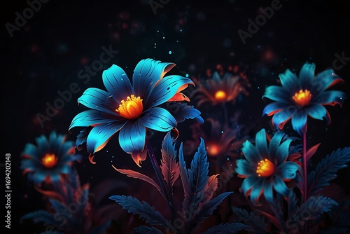 canvas  flower background