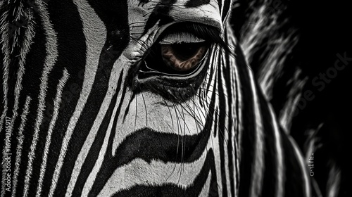 Close-up Zebra Eye