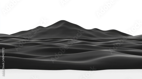 Minimalist charcoal landscape rendering with subtle tonal variations and smooth transitions