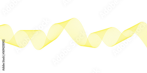 Golden satin ribbon bow isolated on a white background for festive holiday celebrations