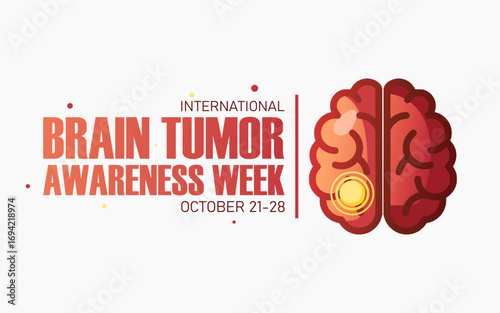Vector graphic of International Brain Tumor Awareness Week ideal for International Brain Tumor Awareness Week celebration.