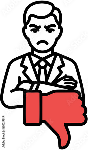 Judge with Gavel Illustration