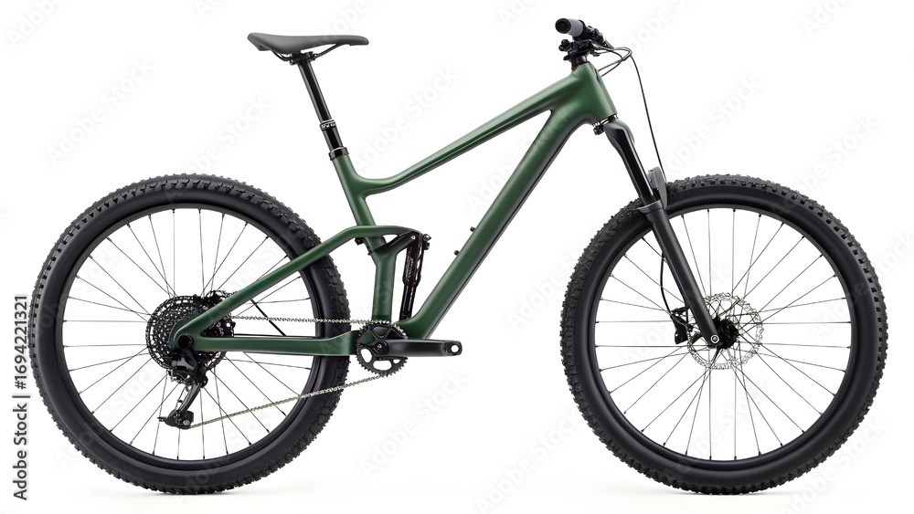 Naklejka premium Mountain Bike Mockup Realistic 3D Model for Design Presentation