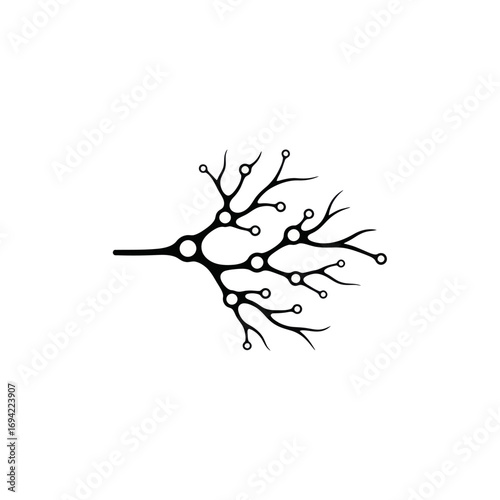 Abstract Neuron Network Illustration.