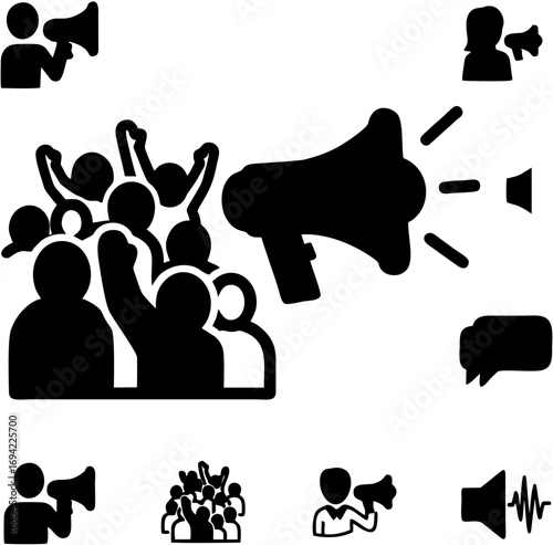 Angry Crowd Throwing Objects