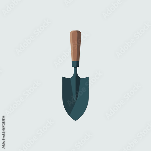 Gardening Trowel Illustration for Spring Planting and Garden Maintenance Small Hand Tool for Digging
