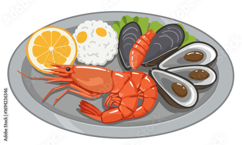 lobster on a plate