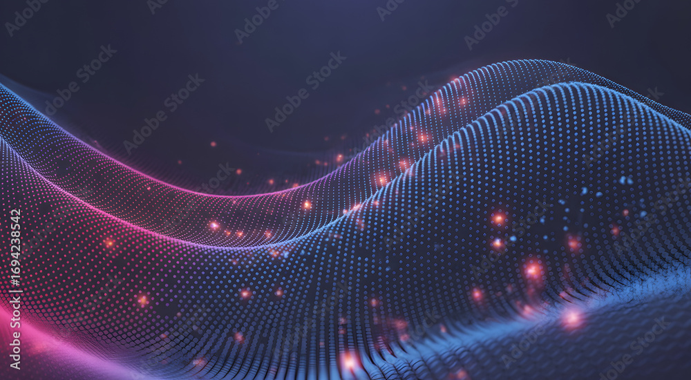 custom made wallpaper toronto digitalDigital Waveform: A dynamic digital waveform pulses with energy, its vibrant lines flowing across a dark canvas, symbolizing the ever-changing digital landscape.