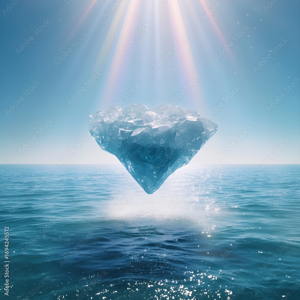 Fototapeta premium ice cube and ice