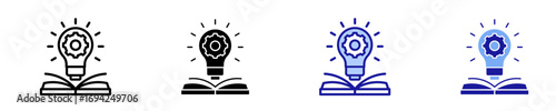 Knowledge  Icon Set Multiple Style Collection
