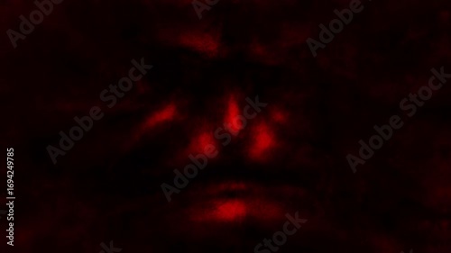 Welcome to hell! 2D animation in dark fantasy genre. Animated horror collection with scary man, monster from abyss and screaming face. Exciting images of spooky Halloween. Blur effects, camera shake.