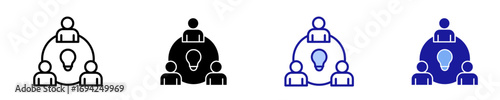 Collaboration  Icon Set Multiple Style Collection