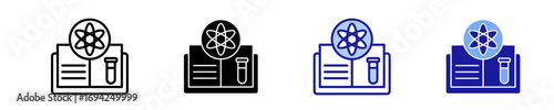 Science  Icon Set Multiple Style Collection