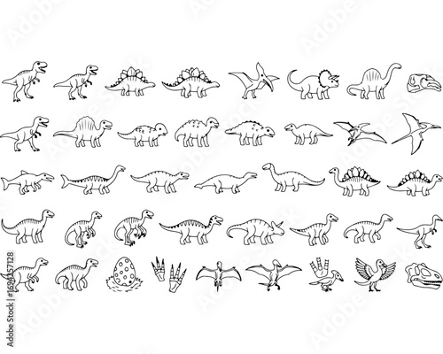 Collection of diverse animal silhouettes showcasing dynamic poses and varied species in a clean and simple artistic style suitable for graphic design projects.