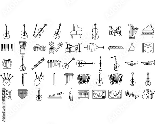 Collection of ancient egyptian hieroglyphs symbols and glyphs hand drawn sketch style for cultural design and historical projects