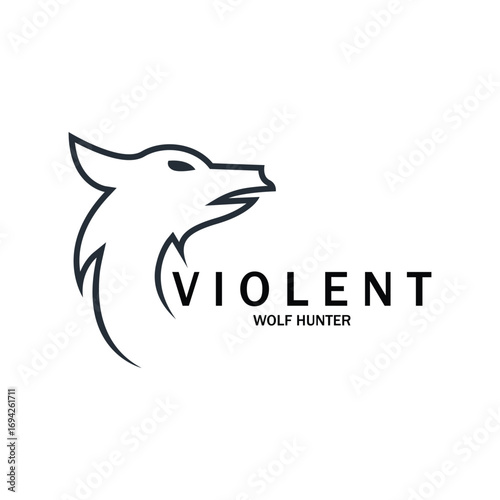 Wolf vector illustration design