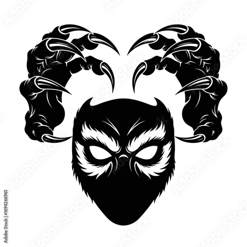 wolf hand and face