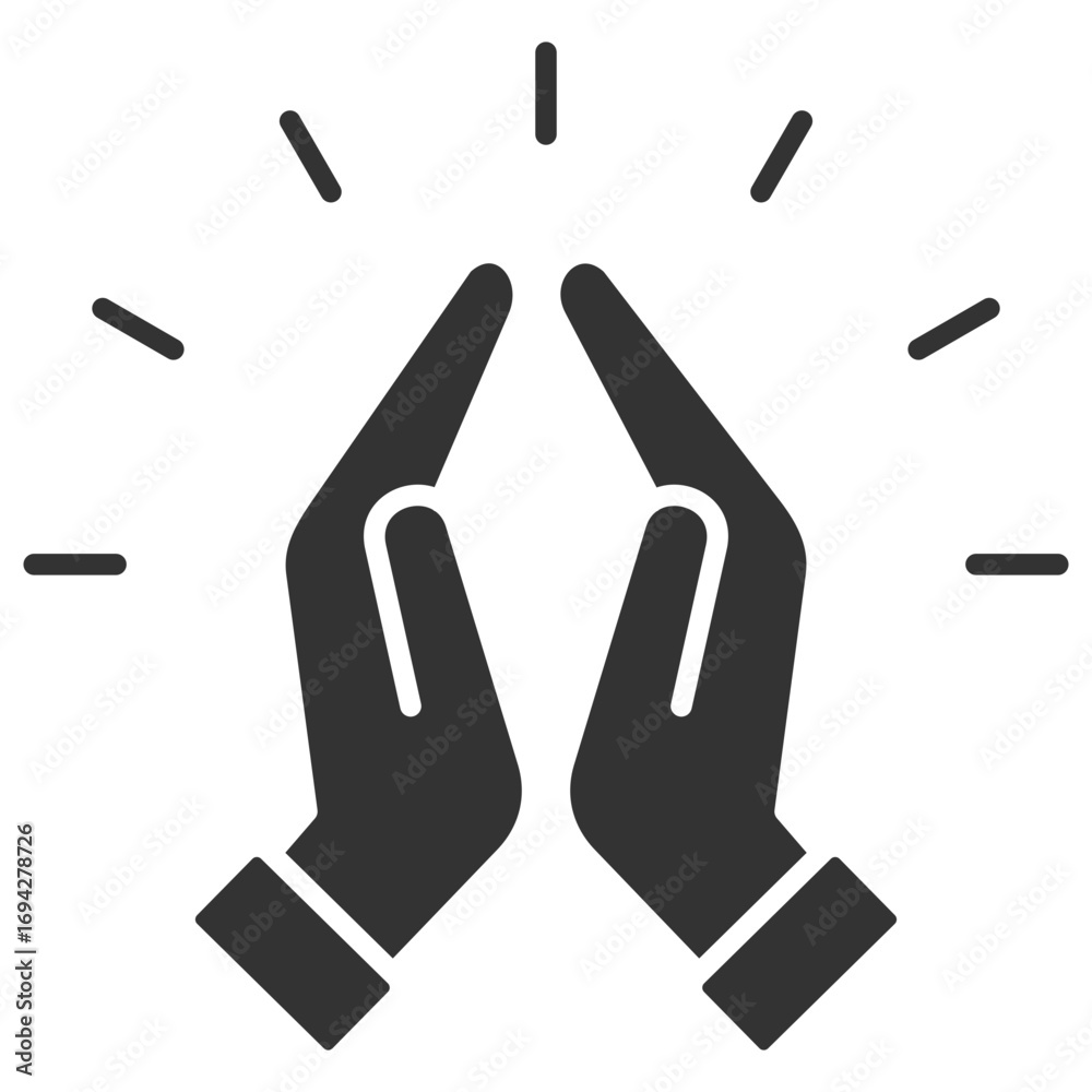 Obraz premium Respect Glyph Icon