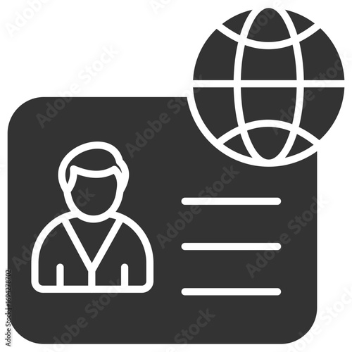Citizenship Glyph Icon