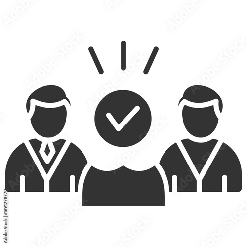 Diversity Glyph Icon