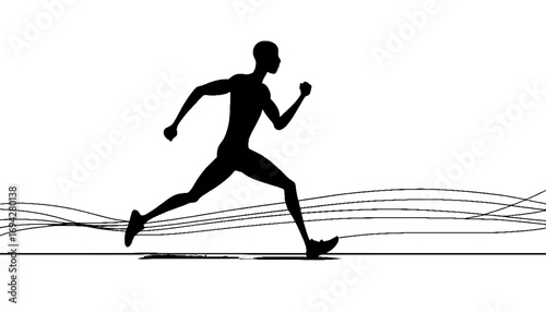 Dynamic Runner Silhouette