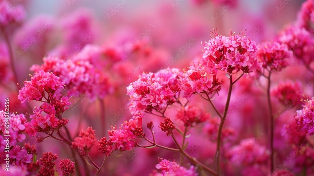 Fototapeta premium Beautiful pink flowers closeup