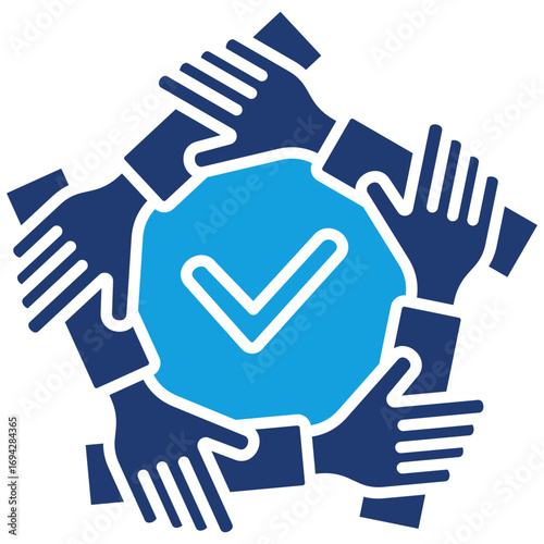 Unity Flat Blue Icon