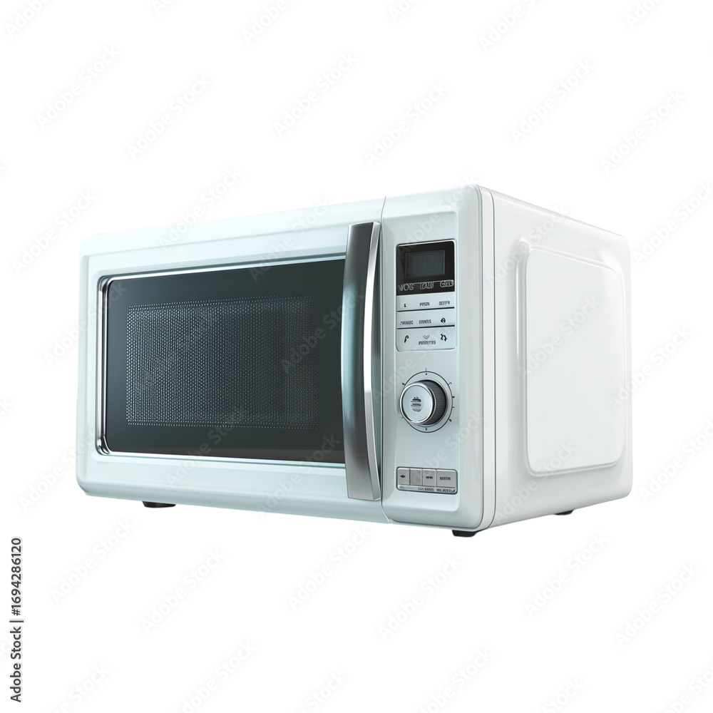 Fototapeta premium An elegant and modern microwave oven, designed for efficient and easy cooking in any modern home.