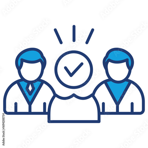 Diversity Blue Icon