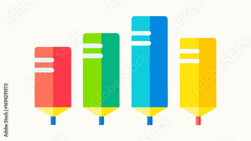 ColorCoded Highlight System An illustration showing a variety of colored highlighters each with a different meaning e.g. yellow for important blue for questions helping individuals