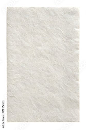 crumpled paper on white background