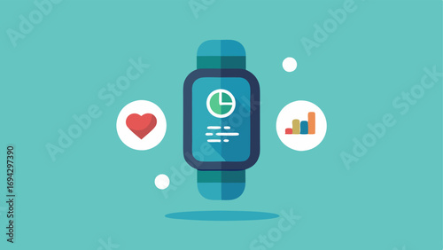 Fitness Tracker Integration A stylish fitness tracker on a wrist displaying pressure statistics alongside steps and heart rate data.