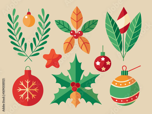 christmas background with christmas balls