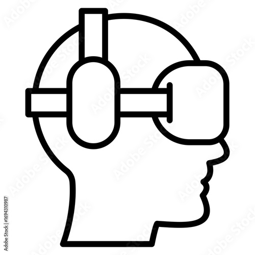 Vr Outline Icon
