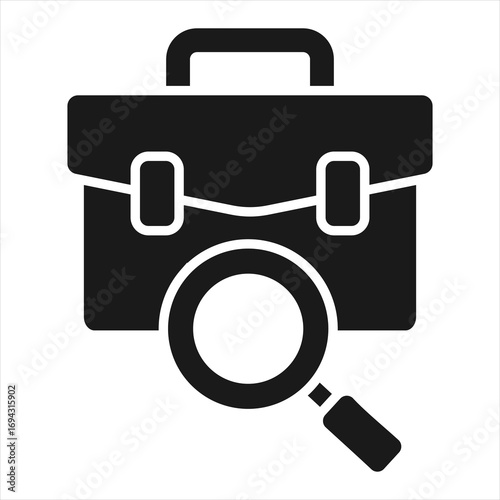 Job Profession Glyph Icon Vector Illustration