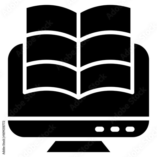 E-Learning Glyph Icon