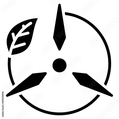 Renewable Resources Glyph Icon