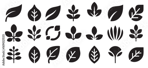 collection of twenty four black silhouettes of various vector illustration