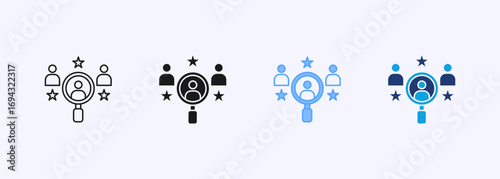 Talent Acquisition Icon Collection Set Multiple Style