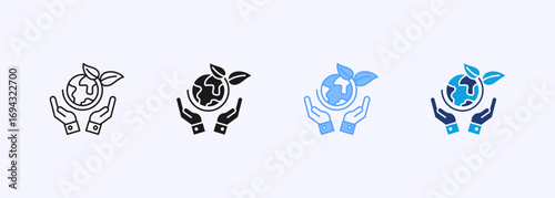 Sustainable Development Icon Collection Set Multiple Style