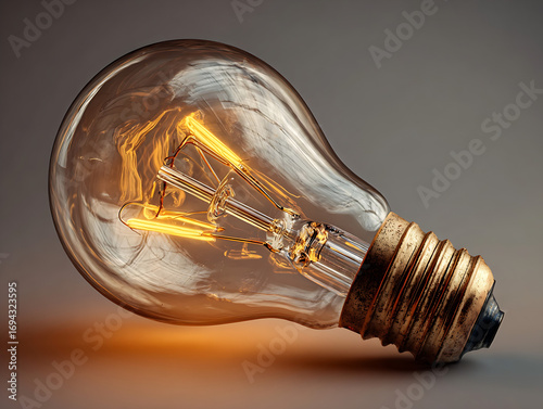 light bulb on white background