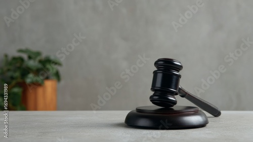 Gavel poised on polished wood echoes justice's heartbeat, embracing Law Day and Cardozos kaleidoscope of jurisprudential wonderment