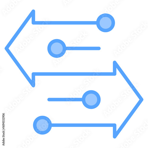 Migration Blue Icon