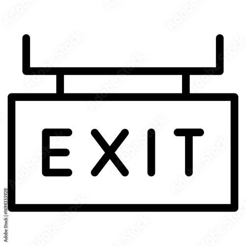 Exit icon vector illustration