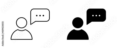 Chat or Speaking icon
