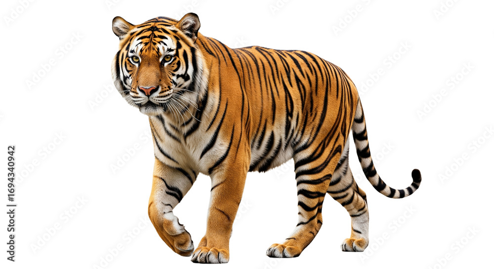 Obraz premium Tiger transparent PNG background