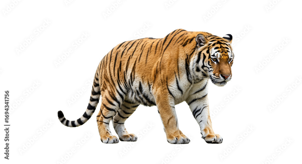 Obraz premium Tiger transparent PNG background